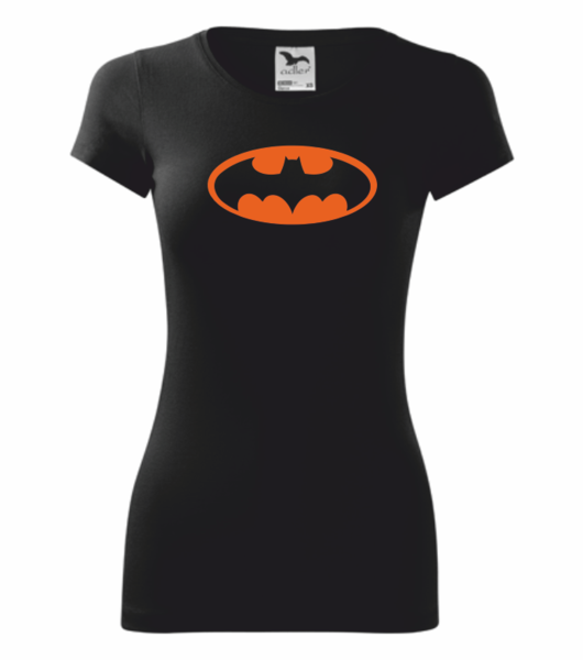 Dámské tričko s Batman SPECIÁL Velikost: XL, Barva potisku: neon orange