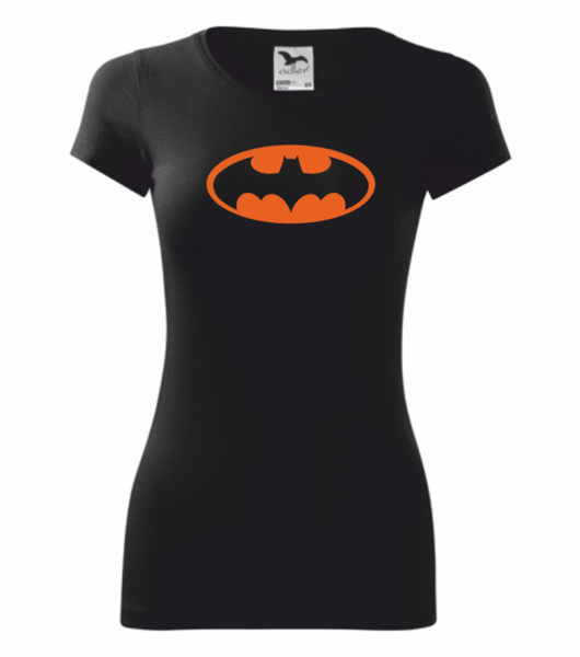 Dámské tričko s Batman SPECIÁL Velikost: L, Barva potisku: neon orange