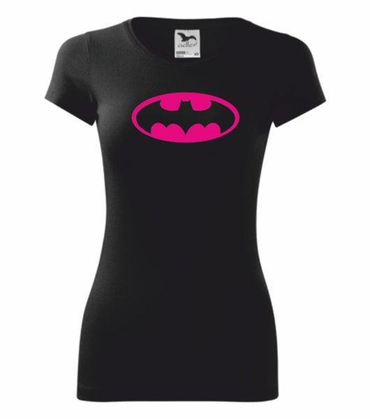 Dámské tričko s Batman SPECIÁL Velikost: XS, Barva potisku: neon pink