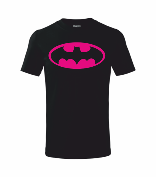 Dětské tričko Batman SPECIÁL Velikost: 122 cm/6 let, Barva potisku: neon pink