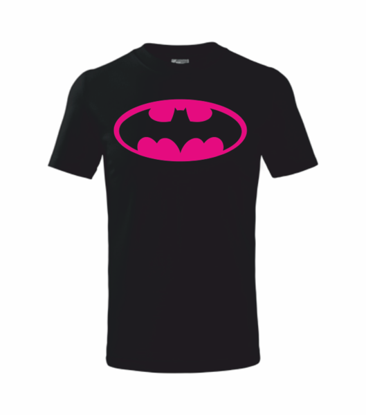 Dětské tričko Batman SPECIÁL Velikost: 110 cm/4 roky, Barva potisku: neon pink