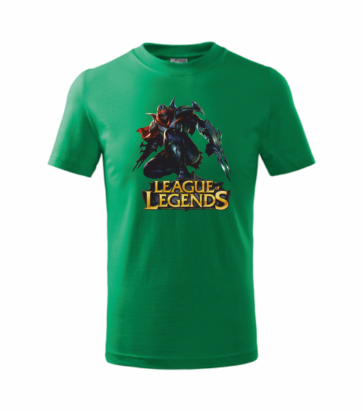 Tričko s League of legends 5 Barva: středně zelená, Velikost: XS