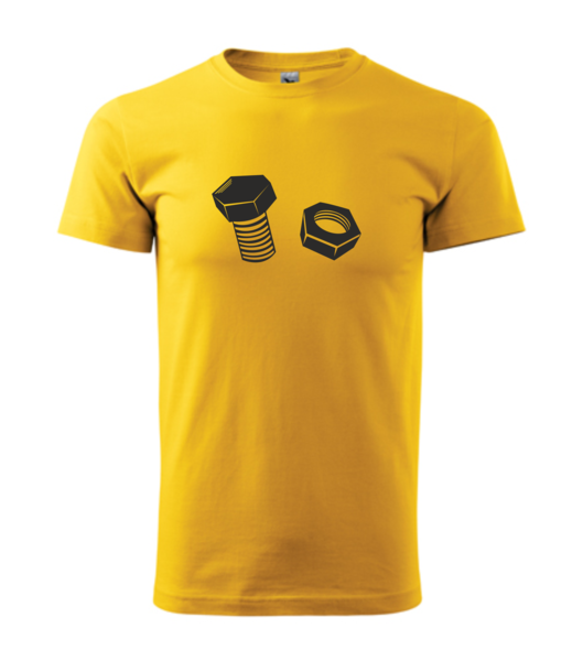 Tričko ŠROUB A MATICE Barva: žlutá, Velikost: XL