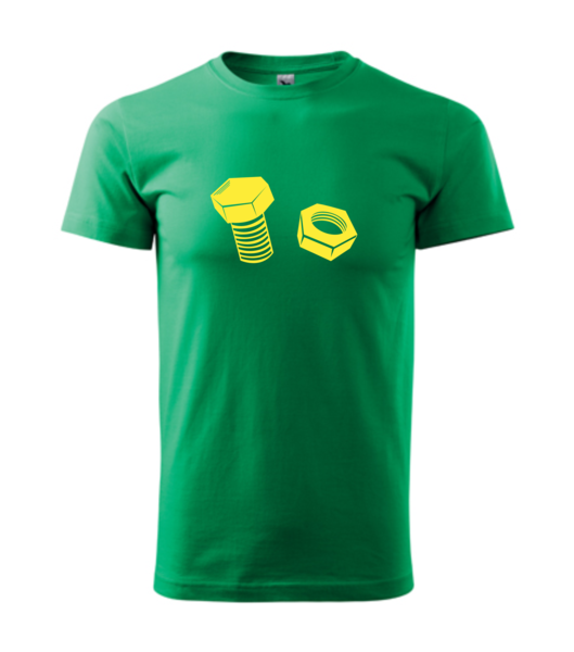 Tričko ŠROUB A MATICE Barva: středně zelená, Velikost: XL