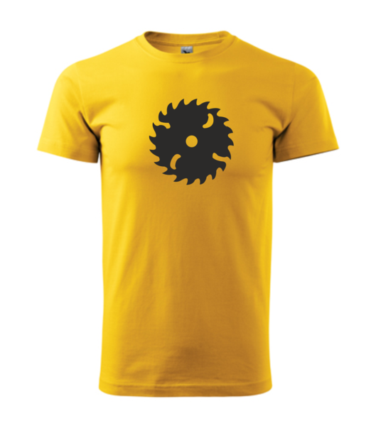 Tričko s PILOU Barva: žlutá, Velikost: 3XL