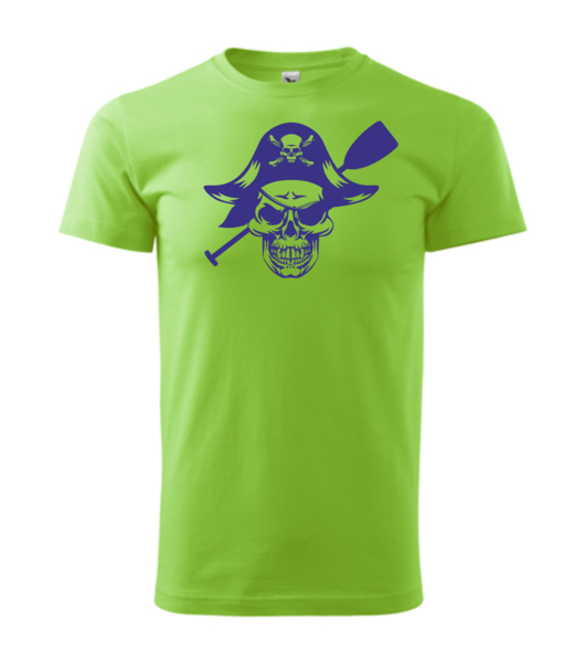 Pirátské tričko s PÁDLEM Barva: apple green, Velikost: S
