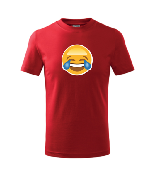 Tričko pánské/dětské s EMOJI 2 Barva: červená, Velikost: XL