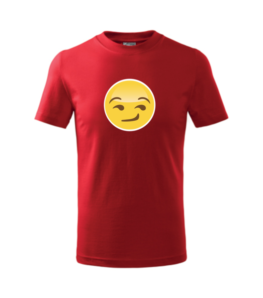 Tričko pánské/dětské s EMOJI 3 Barva: červená, Velikost: XL