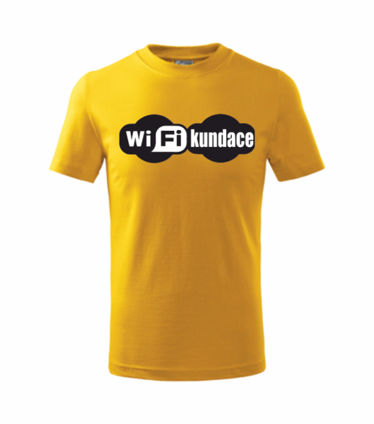 Tričko WIFIKUNDACE Barva: žlutá, Velikost: XL