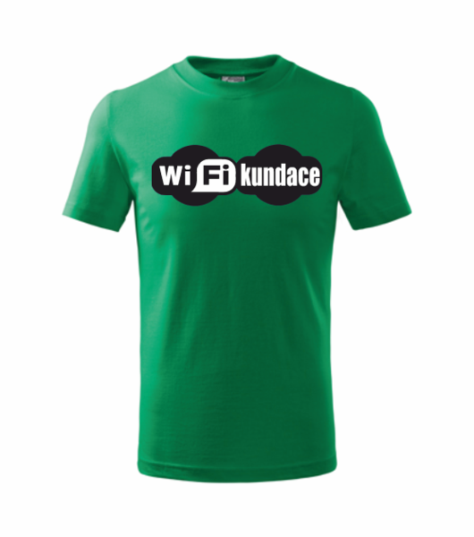 Tričko WIFIKUNDACE Barva: středně zelená, Velikost: M