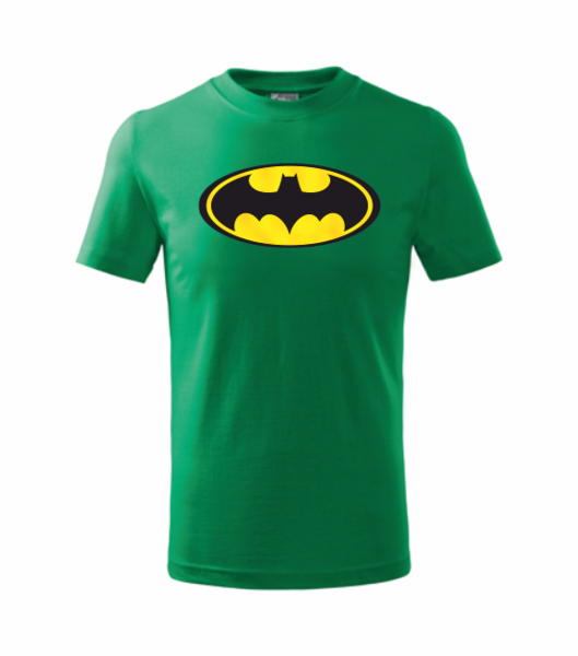 Dětské tričko s BATMANEM Barva: středně zelená, Velikost: 110 cm/4 roky