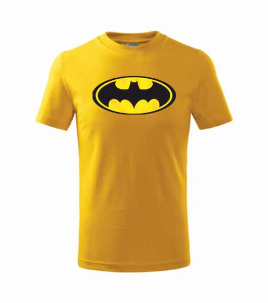 Dětské tričko s BATMANEM Barva: žlutá, Velikost: 146 cm/10 let