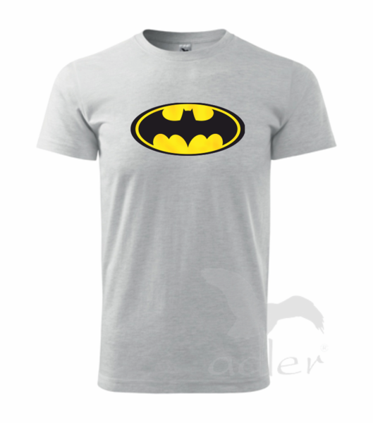 Dětské tričko s BATMANEM Barva: světle šedý melír, Velikost: 110 cm/4 roky