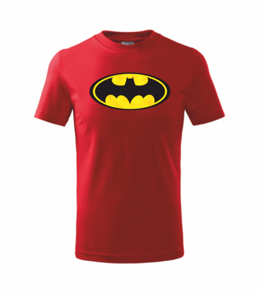 Dětské tričko s BATMANEM Barva: červená, Velikost: 158 cm/12 let