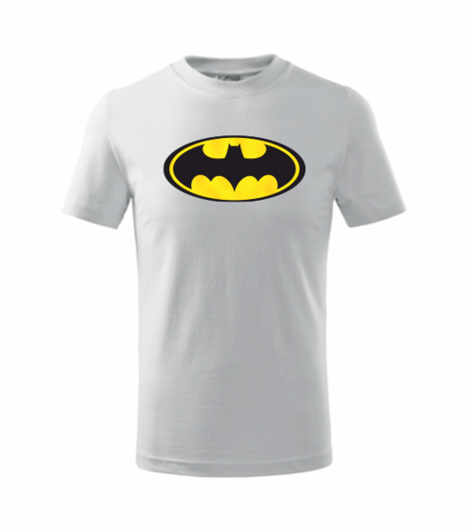 Dětské tričko s BATMANEM Barva: bílá, Velikost: 110 cm/4 roky