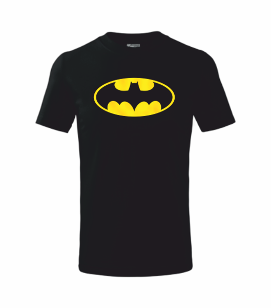Dětské tričko s BATMANEM Barva: černá, Velikost: 134 cm/8 let