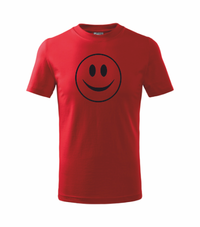 Dětské tričko se SMAJLÍKEM Barva: červená, Velikost: 122 cm/6 let