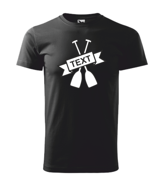 Vodácké tričko pánské/dětské PÁDLA Barva: černá, Velikost: XL