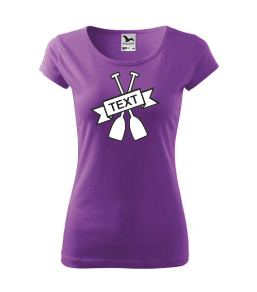 Vodácké tričko dámské s PÁDLEM Barva: fialová, Velikost: XL