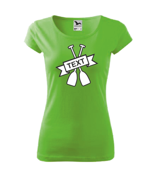 Vodácké tričko dámské s PÁDLEM Barva: apple green, Velikost: XL