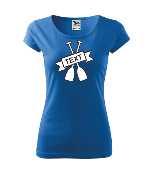 Vodácké tričko dámské s PÁDLEM Barva: azurově modrá, Velikost: XS