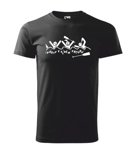 Vodácké tričko PÁRTY V PLNÉM PROUDU Barva: černá, Velikost: XL