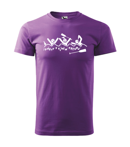 Vodácké tričko PÁRTY V PLNÉM PROUDU Barva: fialová, Velikost: XL