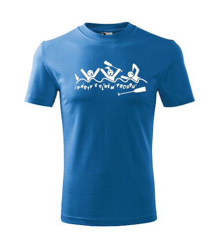 Vodácké tričko PÁRTY V PLNÉM PROUDU Barva: azurově modrá, Velikost: 4XL