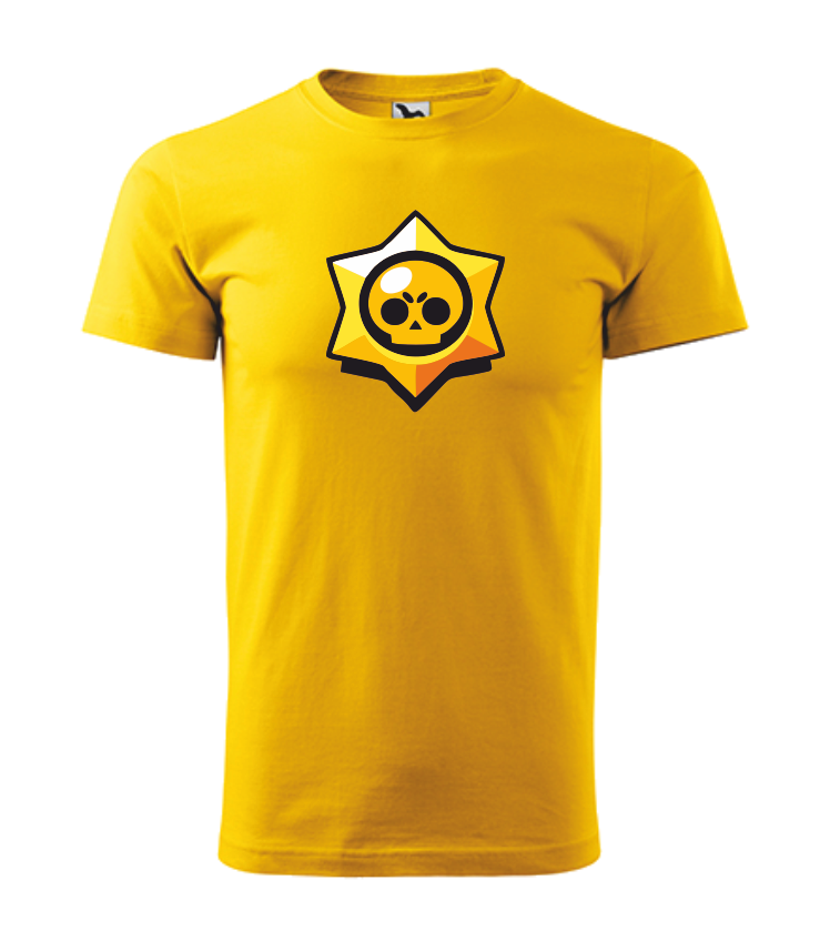 Tričko pánské/dětské s potiskem BRAWL STARS 2 Barva: žlutá, Velikost: L