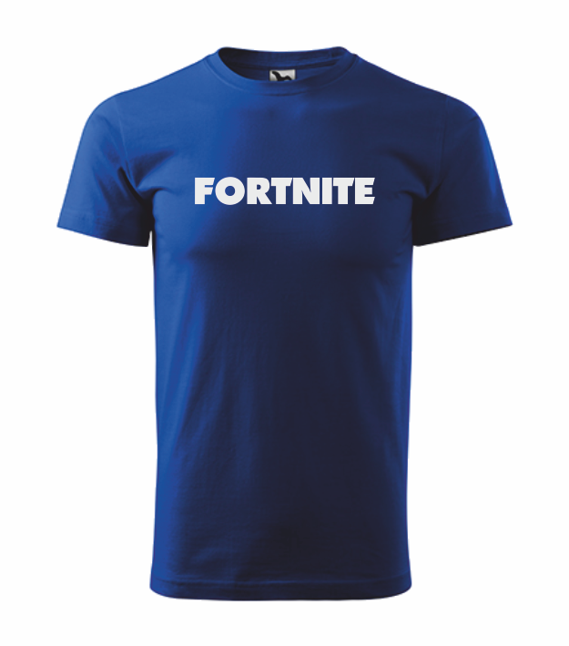 Tričko pánské/dětské s potiskem FORTNITE Barva: královská modrá, Velikost: XL