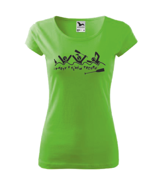Vodácké tričko dámské PÁRTY V PLNÉM PROUDU Barva: apple green, Velikost: XL