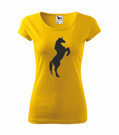 Dámské tričko s JEDNOROŽCEM 2 Barva: žlutá, Velikost: XL