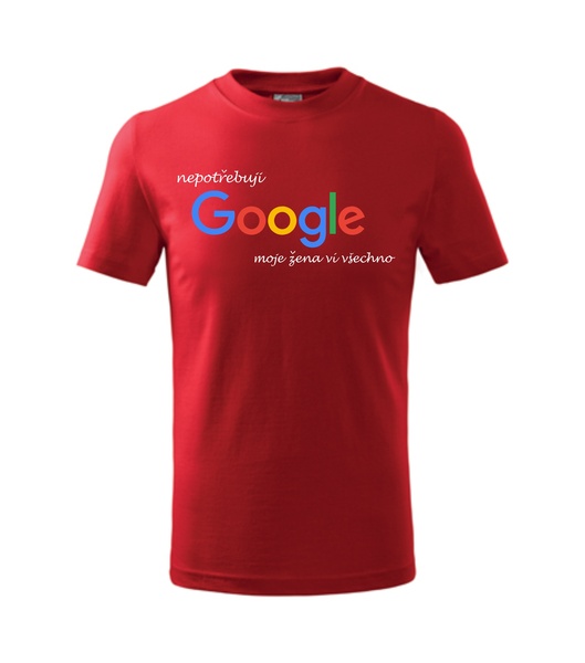 Tričko s potiskem CHYTRÁ ŽENA Barva: červená, Velikost: XL