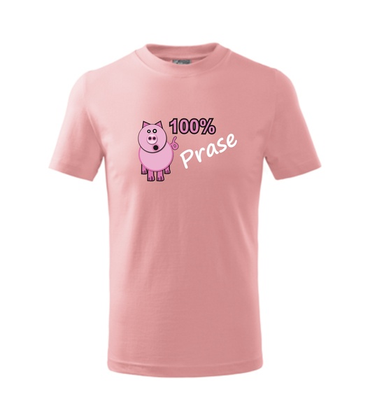 Dětské tričko s PRASETEM Barva: růžová, Velikost: 134 cm/8 let