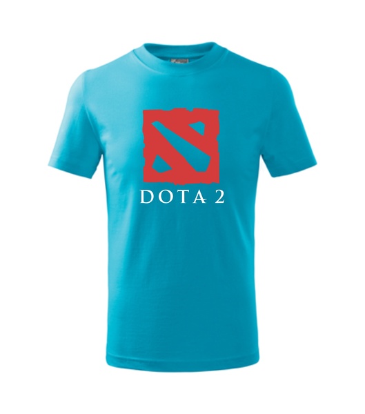 Tričko s potiskem DOTA Barva: tyrkysová, Velikost: XS