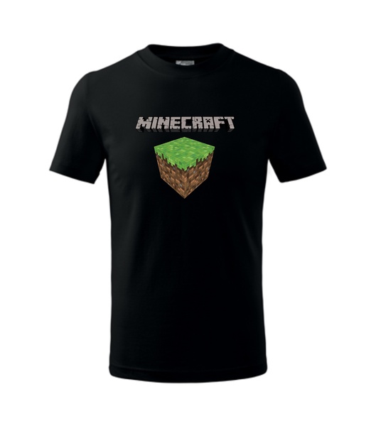 Dětské tričko MINECRAFT 3 Barva: černá, Velikost: 110 cm/4 roky