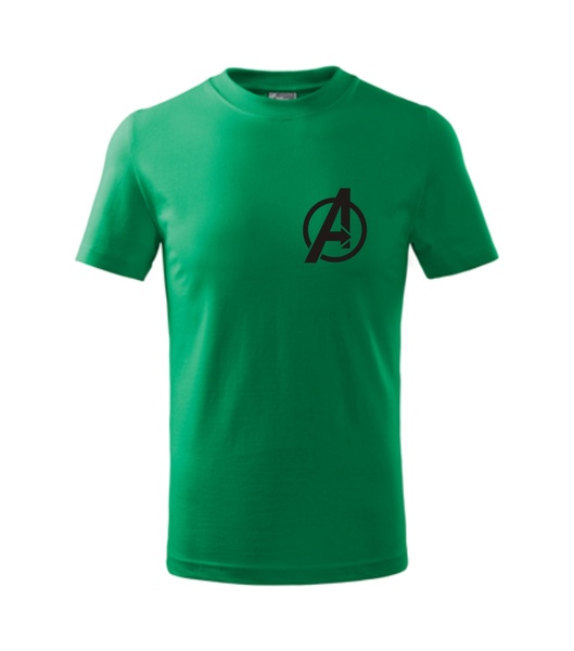Tričko s AVENGERS 4 Barva: středně zelená, Velikost: XS