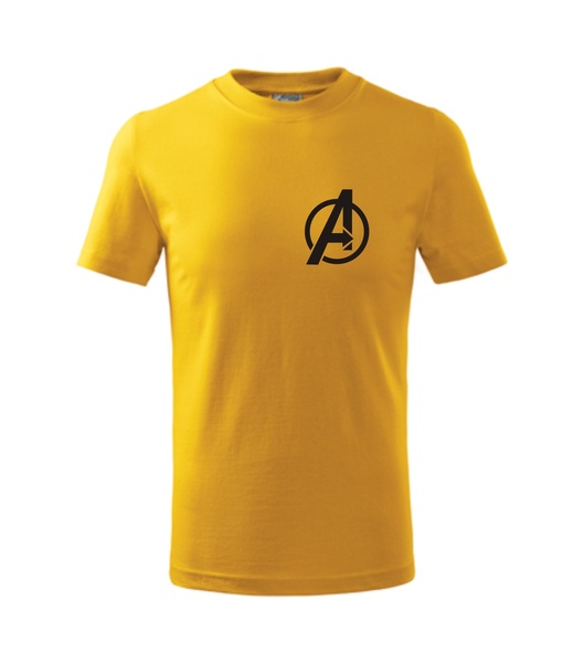 Tričko s AVENGERS 4 Barva: žlutá, Velikost: S