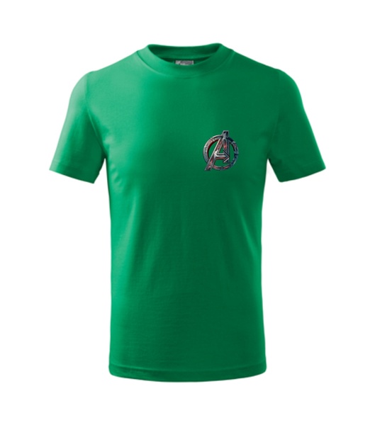 Tričko s AVENGERS 3 Barva: středně zelená, Velikost: 2XL