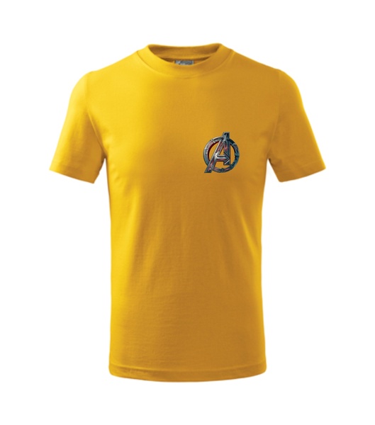 Tričko s AVENGERS 3 Barva: žlutá, Velikost: XL