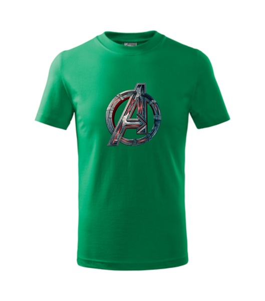 Tričko s AVENGERS 2 Barva: středně zelená, Velikost: XL