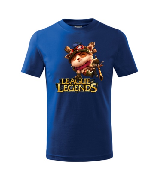Tričko s League of Legends 2 Barva: královská modrá, Velikost: XS