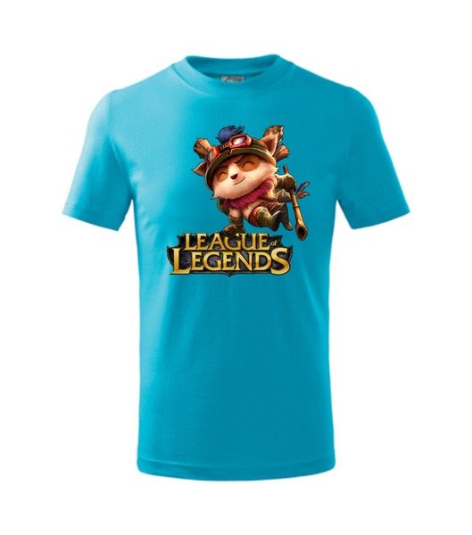 Tričko s League of Legends 2 Barva: tyrkysová, Velikost: M