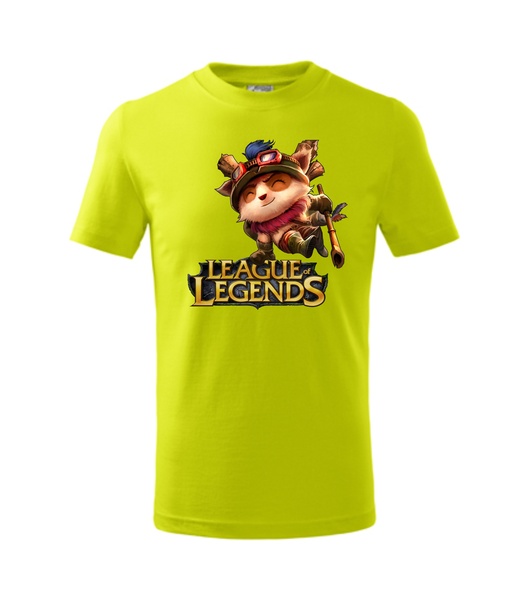 Tričko s League of Legends 2 Barva: limetková, Velikost: L