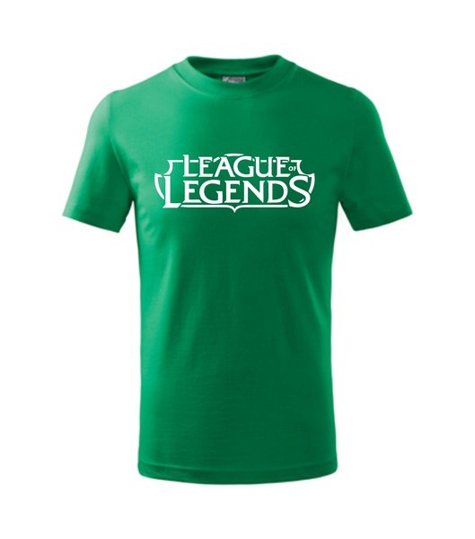 Tričko s League of legends Barva: středně zelená, Velikost: S