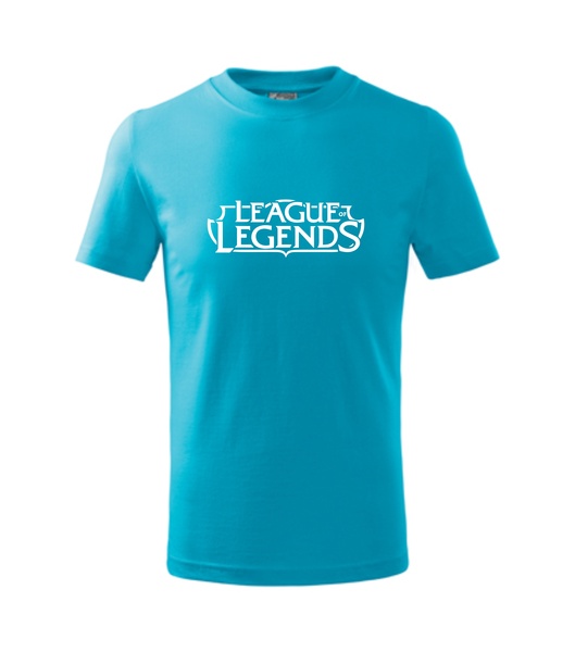 Dětské tričko s League of legends Barva: tyrkysová, Velikost: 110 cm/4 roky
