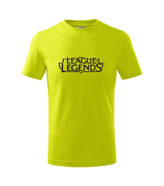 Dětské tričko s League of legends Barva: limetková, Velikost: 110 cm/4 roky
