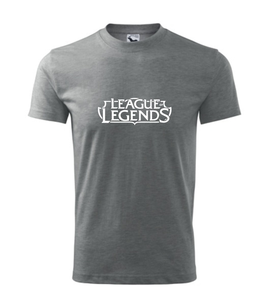 Dětské tričko s League of legends Barva: světle šedý melír, Velikost: 158 cm/12 let