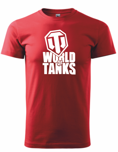 Dětské tričko s WORLD OF TANKS Barva: červená, Velikost: 110 cm/4 roky