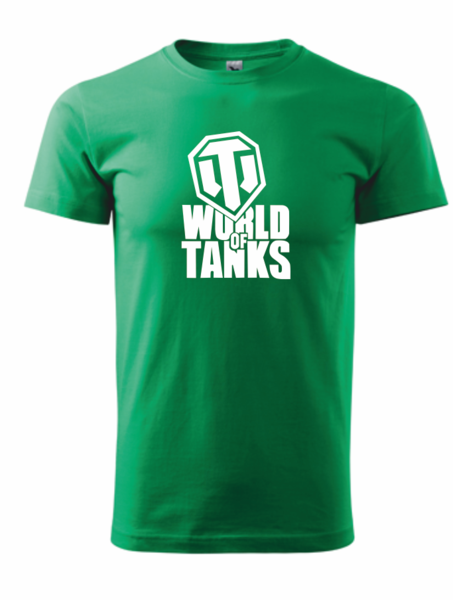 Dětské tričko s WORLD OF TANKS Barva: středně zelená, Velikost: 110 cm/4 roky